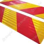 Reflective Aluminum Sign For Vehicle - High Intensity Reflective Rear Marking Plate For Heavy Vehicles